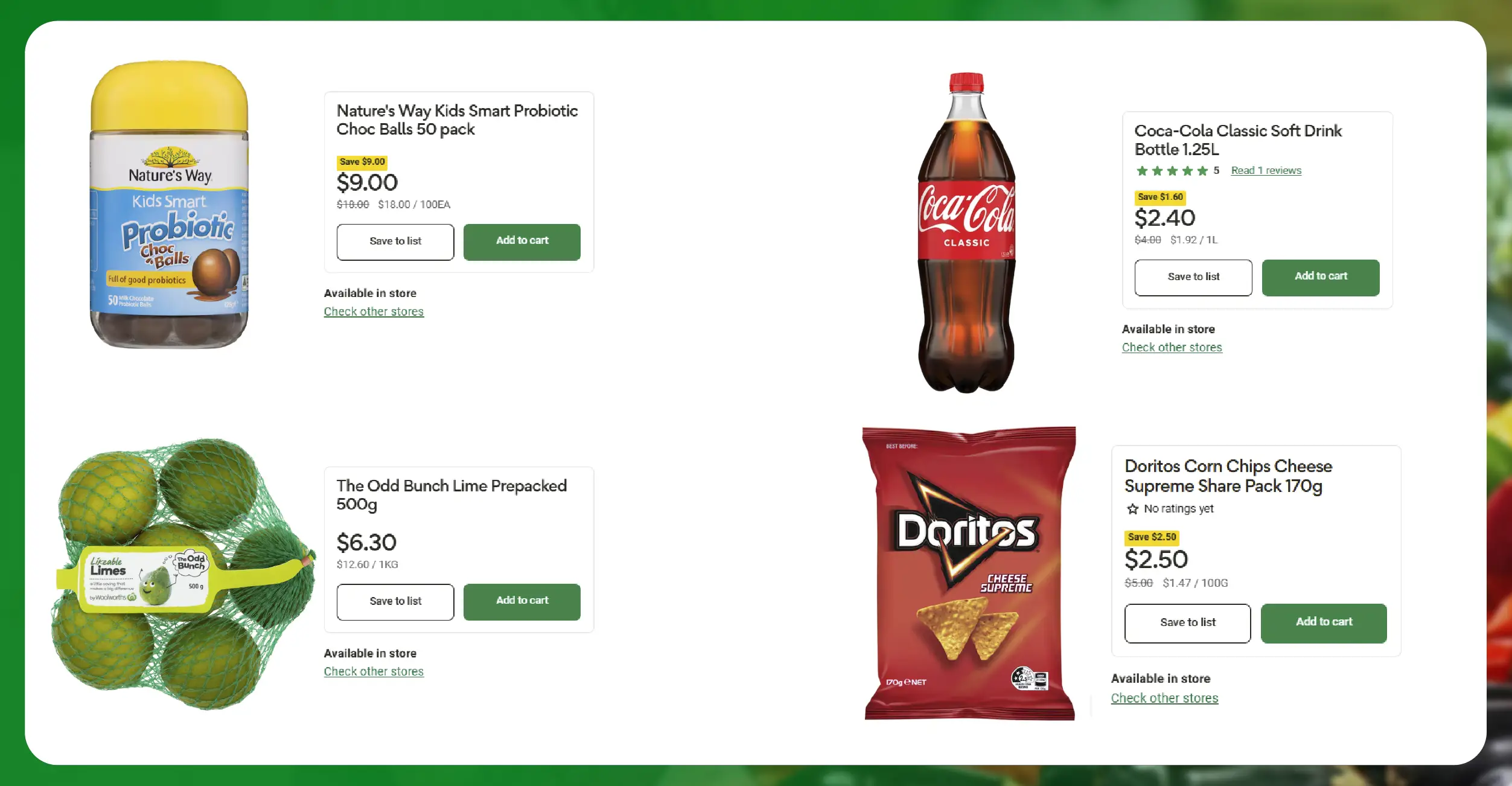 Key Features of Woolworths Data Extraction